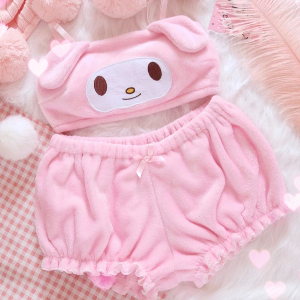 My Melody Pajamas 🎀 Bra and Shorts Set